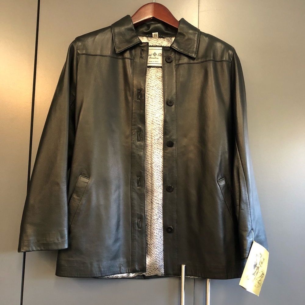 Real leather jacket made in Spain.
